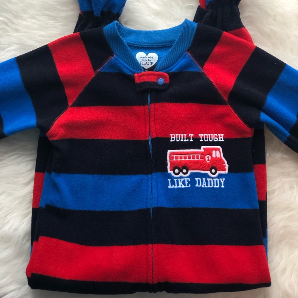 Children’s Place 3T “Firetruck” footed pajamas